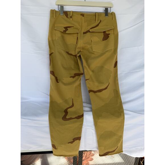 Nili Lotan Rare Mustard Camo Utility Pants Military Inspired US 30 Sz 8-10 USA - Picture 7 of 7